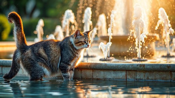 Les 5 raisons pour lesquelles les chats adorent la fontaine