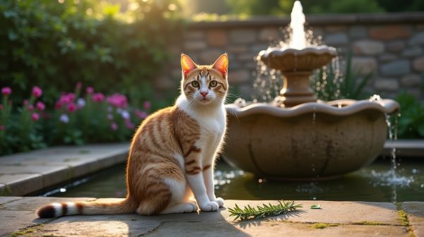 Pourquoi les chats préfèrent boire à la fontaine